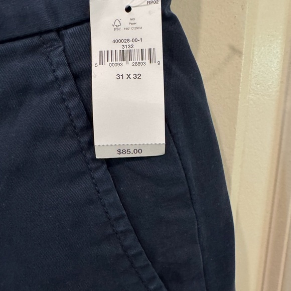 Banana Republic Athletic Fit Lived In Chino 31x32 Navy $85 - Picture 4 of 6